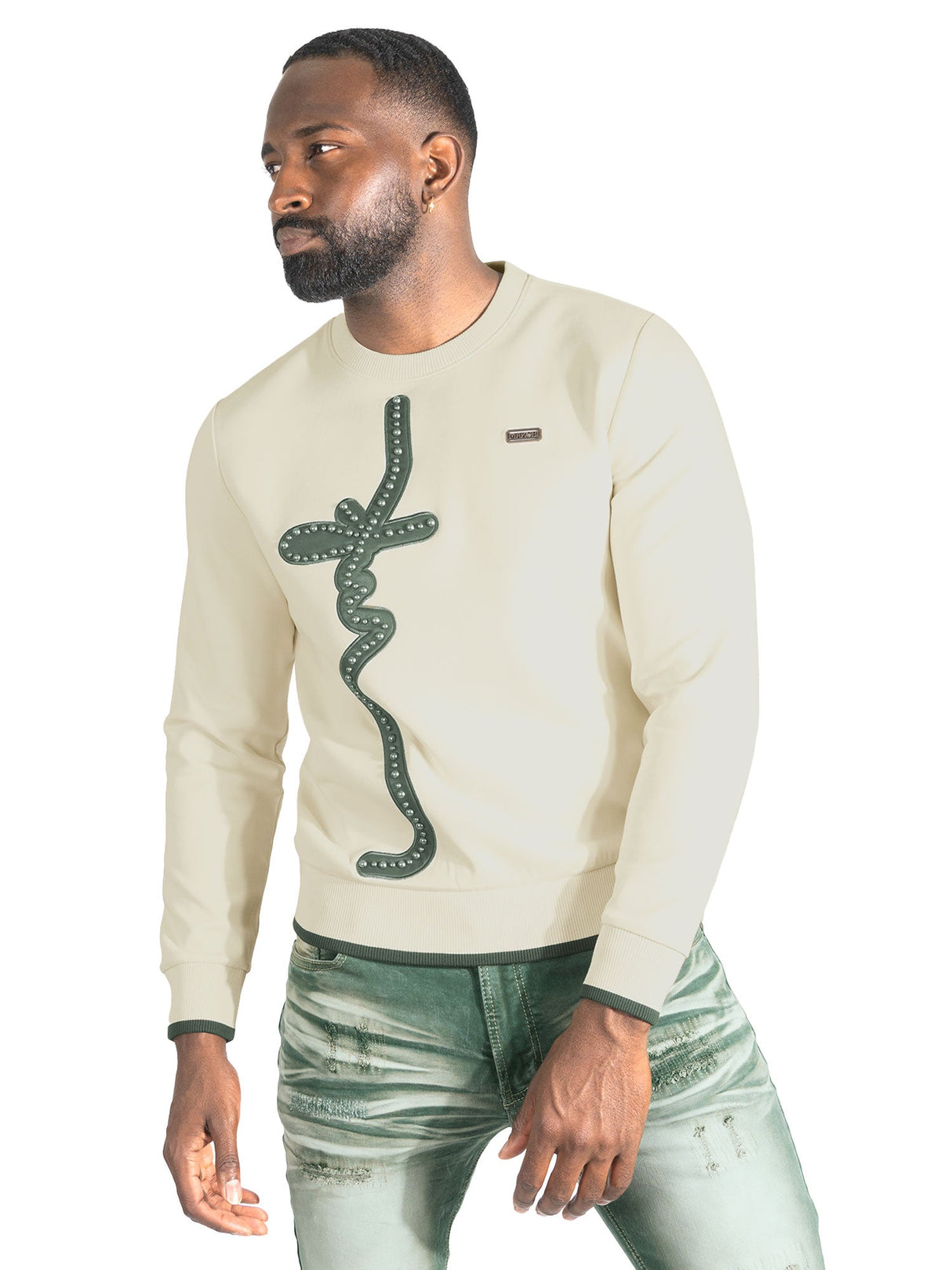 Makobi Sweatshirt | M4355 Lorenzo MK Crewneck - Natural