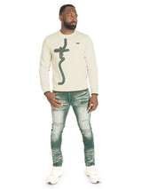 Makobi Sweatshirt | M4355 Lorenzo MK Crewneck - Natural