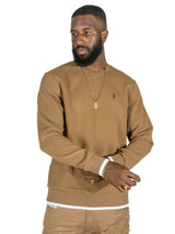Makobi M4390 Beanchi Jacquard Crewneck - Mocha