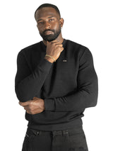 Makobi Sweatshirt | M4412 Bianco Crewneck - Black