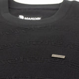Makobi Sweatshirt | M4412 Bianco Crewneck - Black