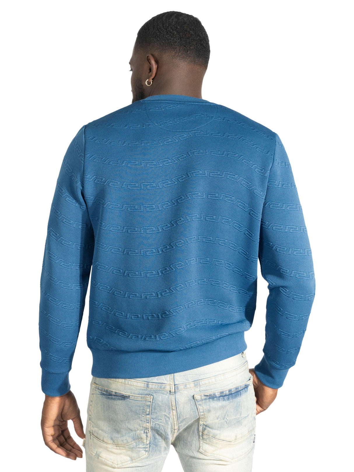 Makobi Sweatshirt | M4412 Bianco Crewneck - Blue