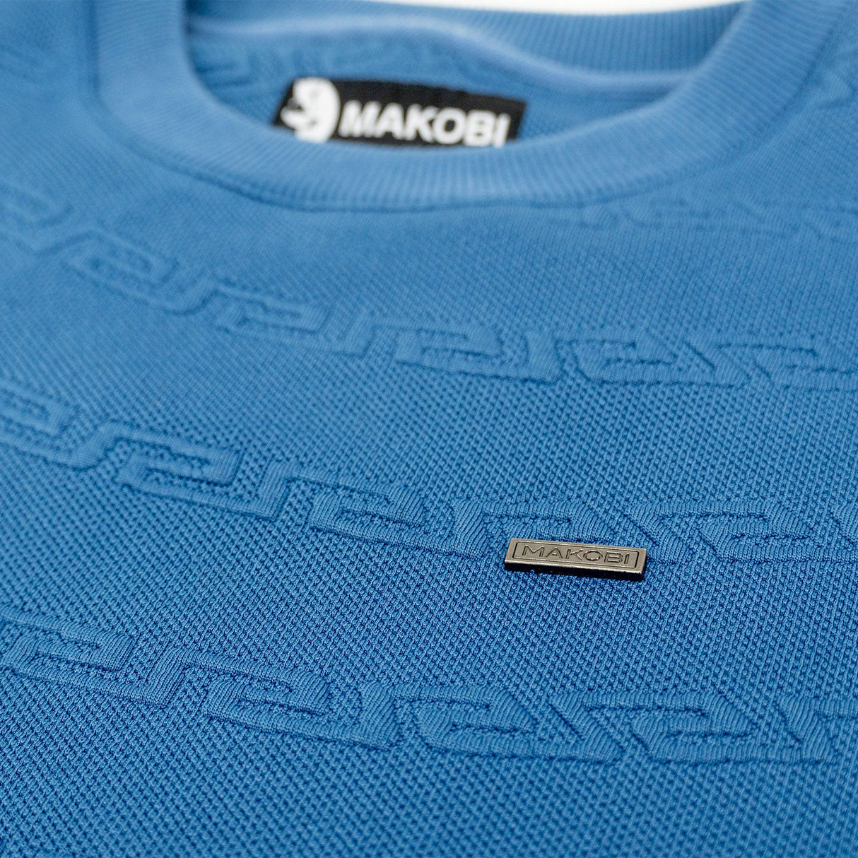 Makobi Sweatshirt | M4412 Bianco Crewneck - Blue