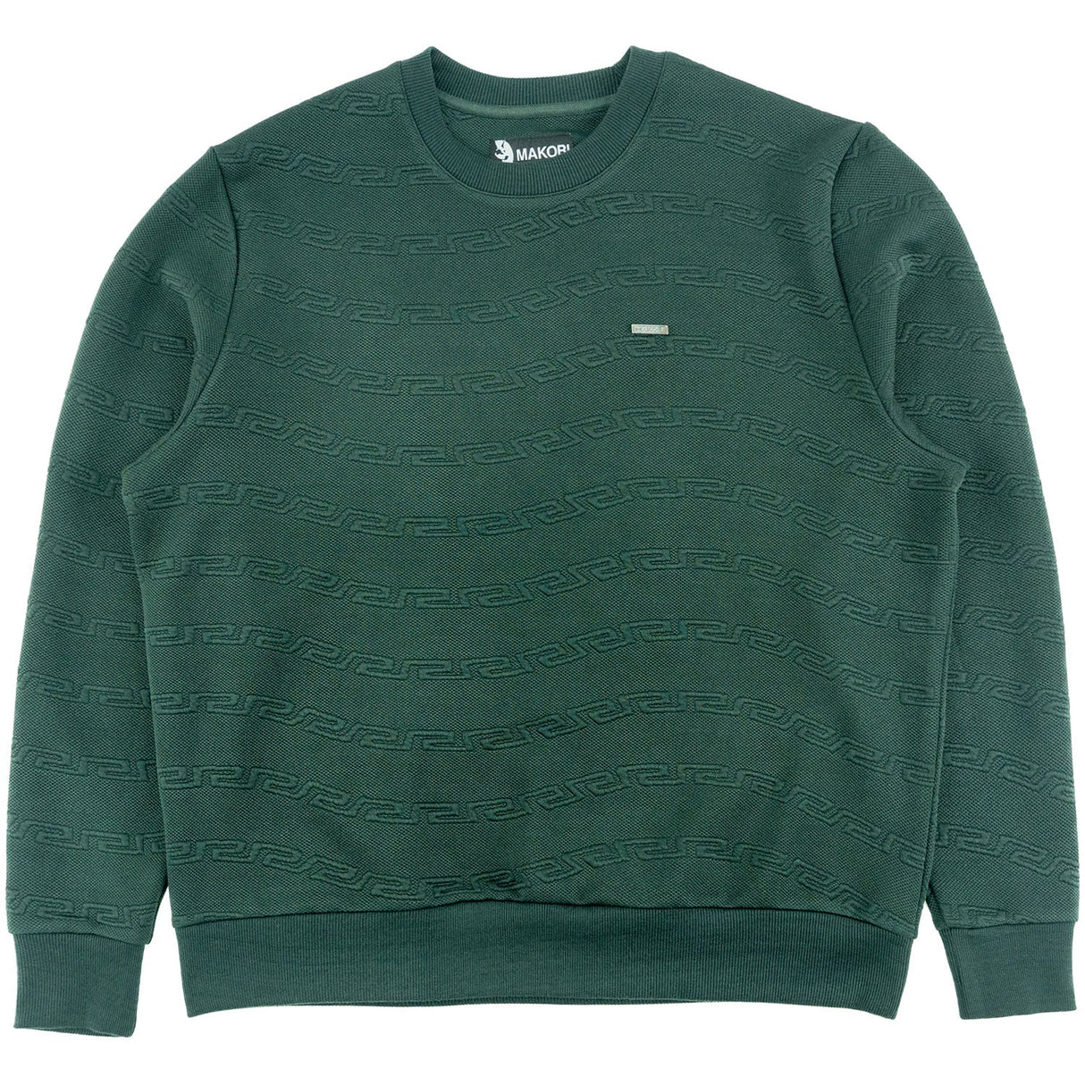 Makobi Sweatshirt | M4412 Bianco Crewneck - Green