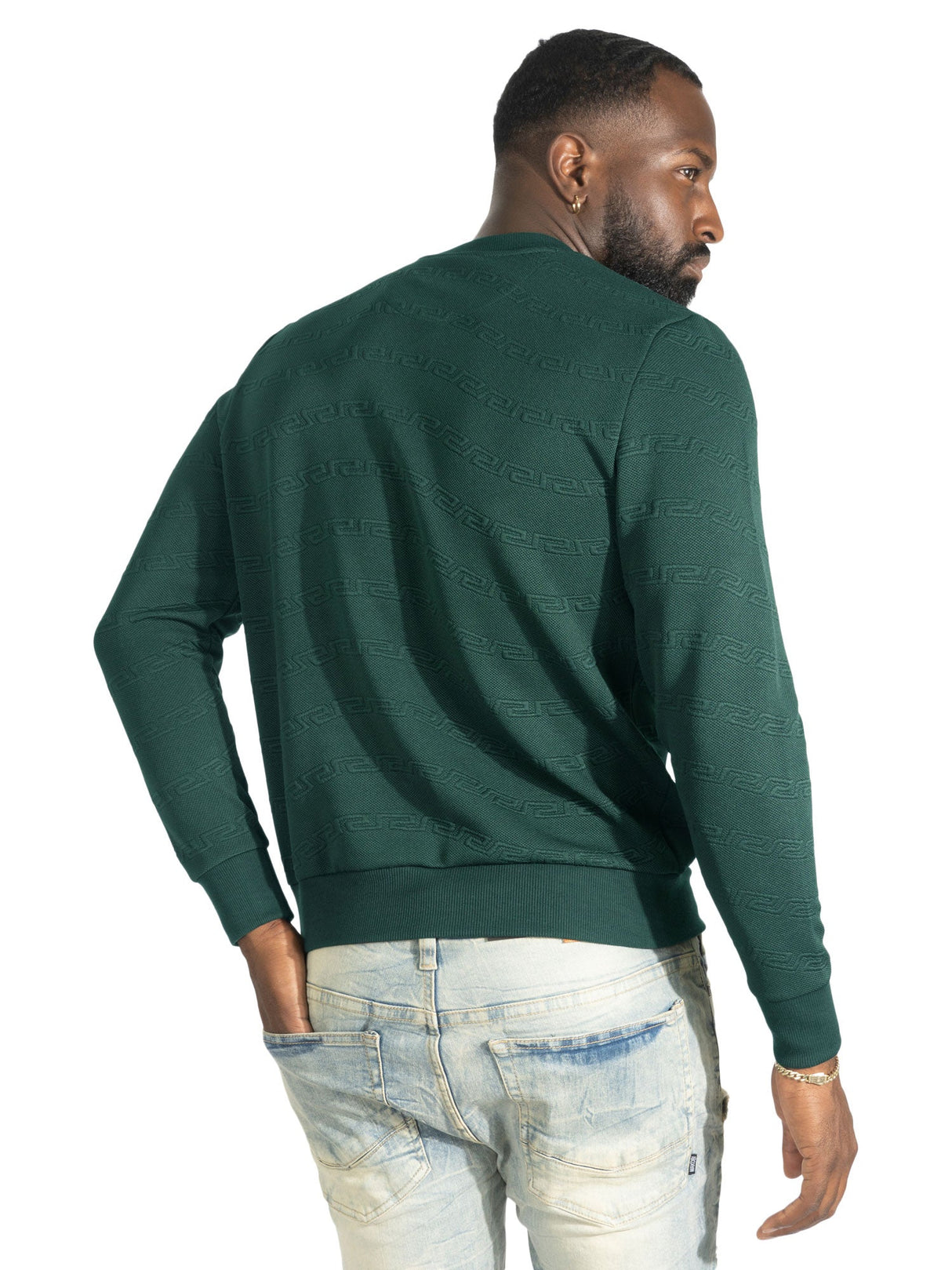 Makobi Sweatshirt | M4412 Bianco Crewneck - Green