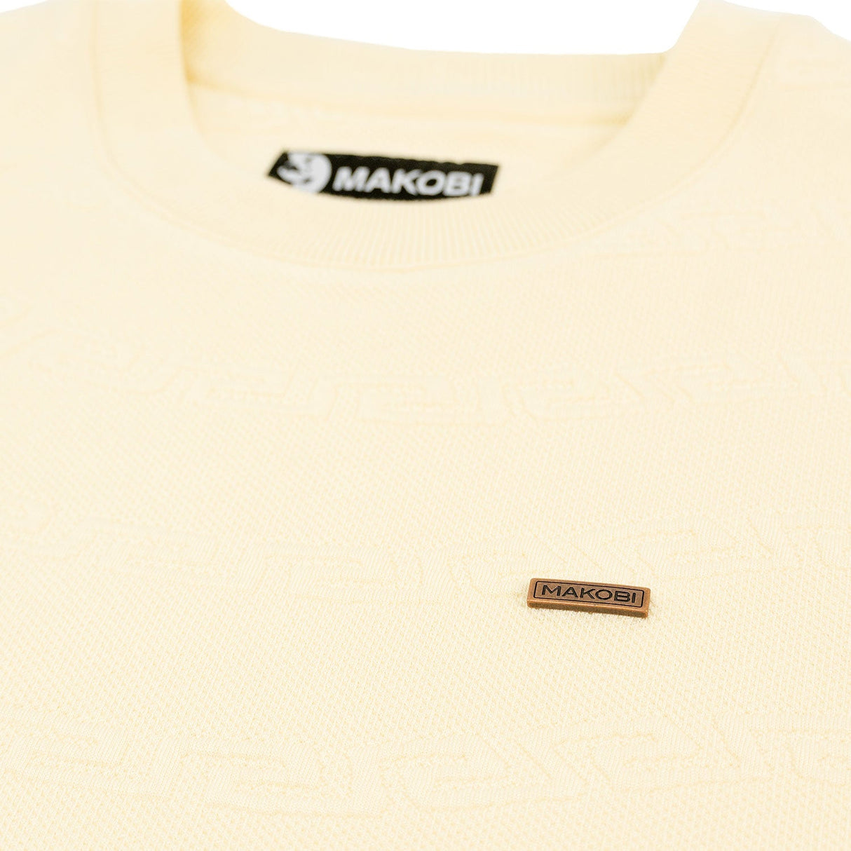 Makobi Sweatshirt | M4412 Bianco Crewneck - Natural