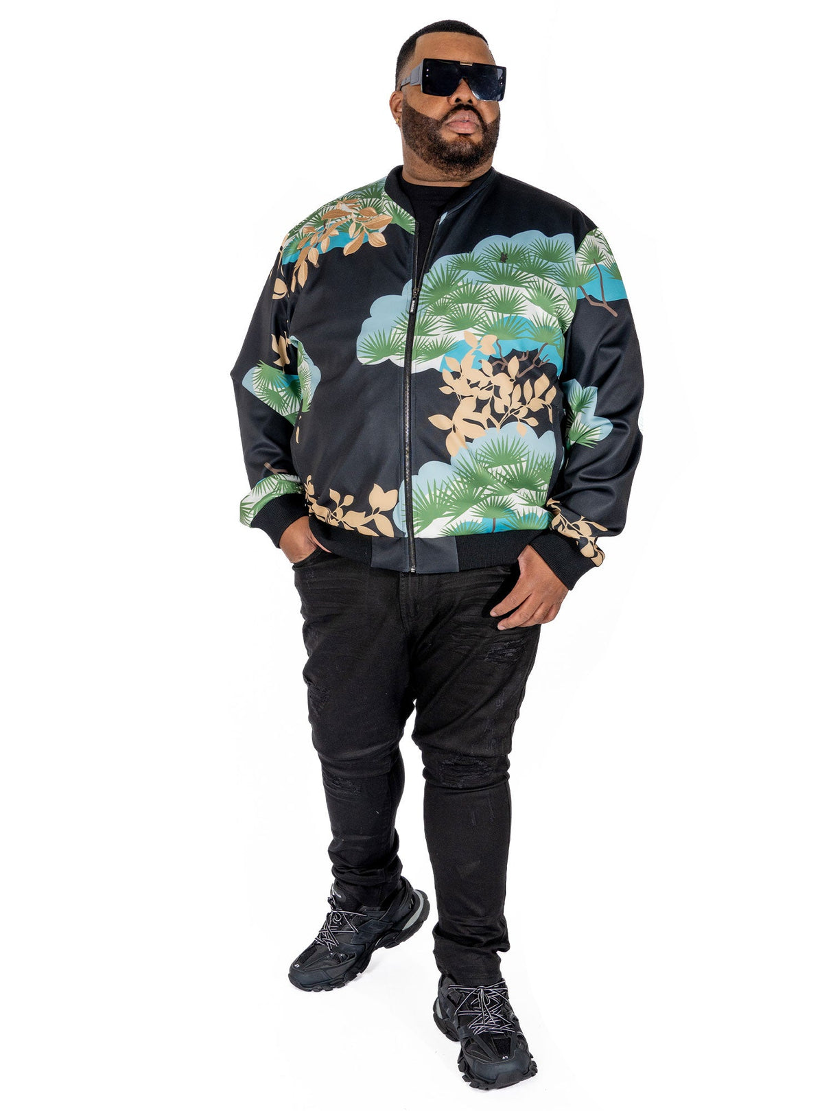 Makobi M4470 Beruni Varsity Jacket- Black