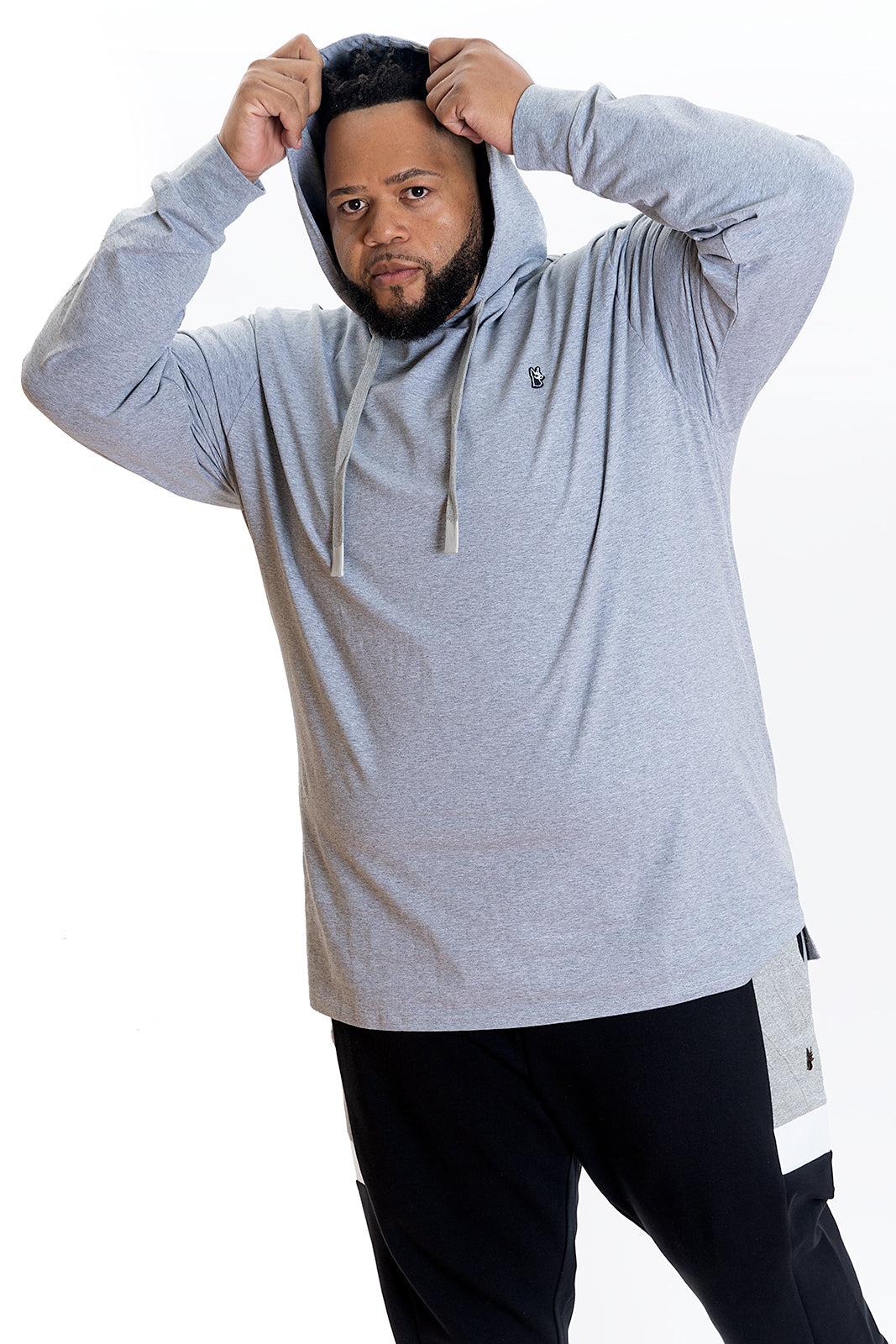 Makobi M4500 Luciano Jersey Hoodie - Gray