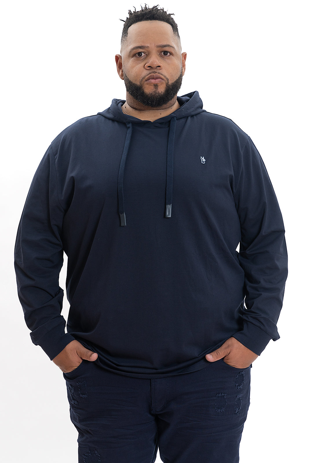 Makobi M4500 Luciano Jersey Hoodie - Navy