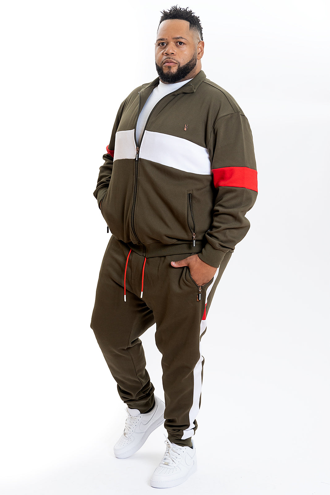 Makobi M4520 Lombardi Jogger Set - Olive