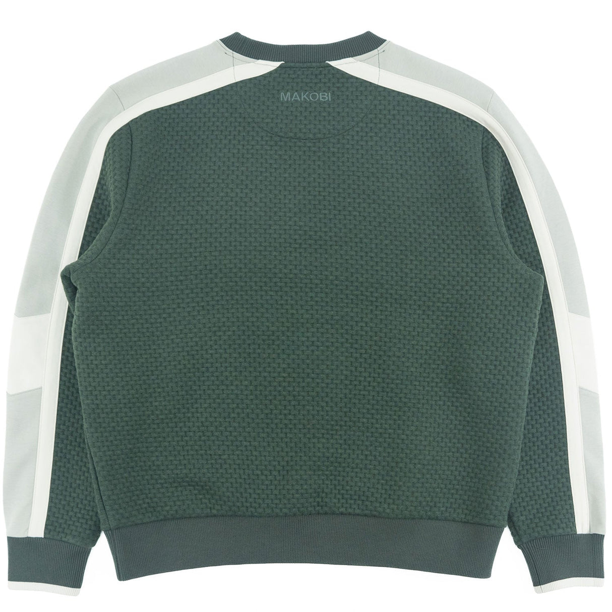 Makobi Sweatshirt | M4555 Lorenzo Jacquard Crewneck - Green