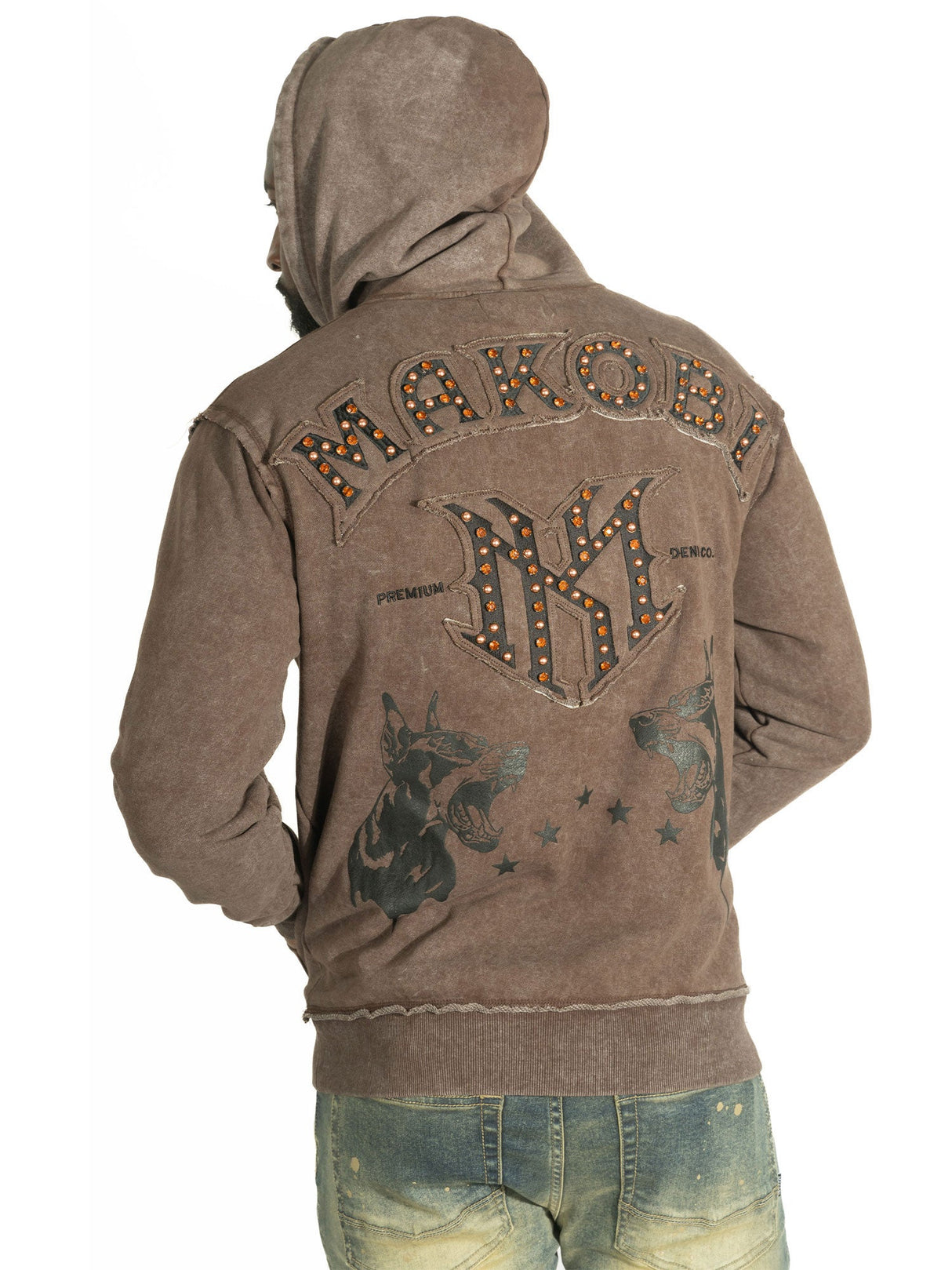 Makobi Hoodie | M4557 Sartoni Pull Over- Brown