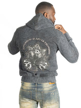 Makobi Hoodie | M5345 Bianco Zip Up - Black