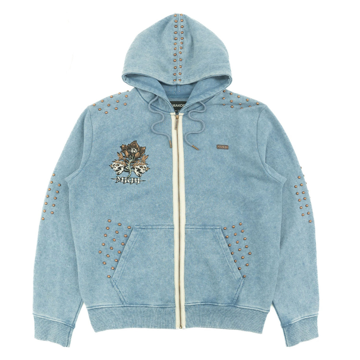 Makobi Hoodie | M5345 Bianco Zip Up - Blue