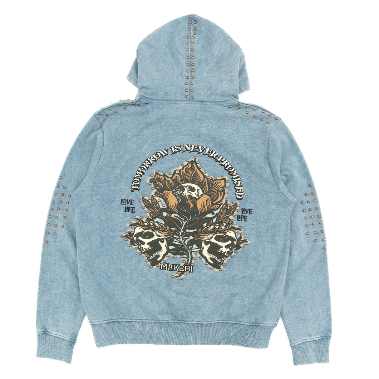 Makobi Hoodie | M5345 Bianco Zip Up - Blue