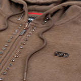 Makobi Set | M5455 Lorenzino Zip-Up Hoodie Set - Brown