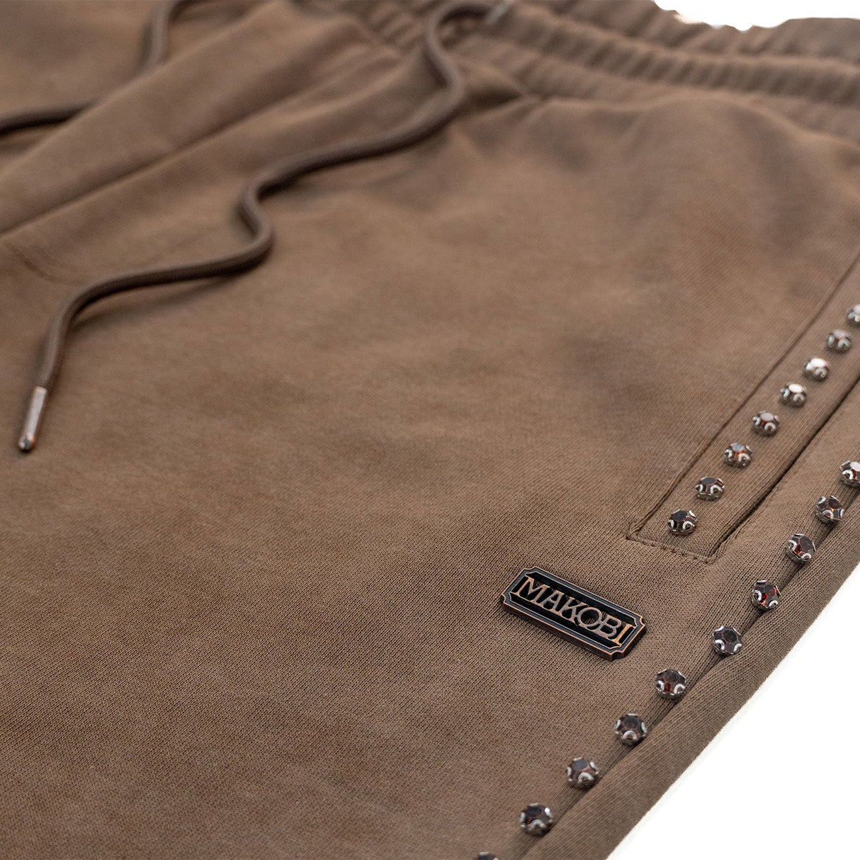 Makobi Set | M5455 Lorenzino Zip-Up Hoodie Set - Brown
