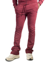 Makobi Set | M5455 Lorenzino Zip-Up Hoodie Set - Burgundy