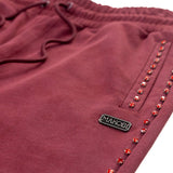Makobi Set | M5455 Lorenzino Zip-Up Hoodie Set - Burgundy