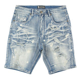 Makobi M607 Amato Denim Shorts - Light Wash
