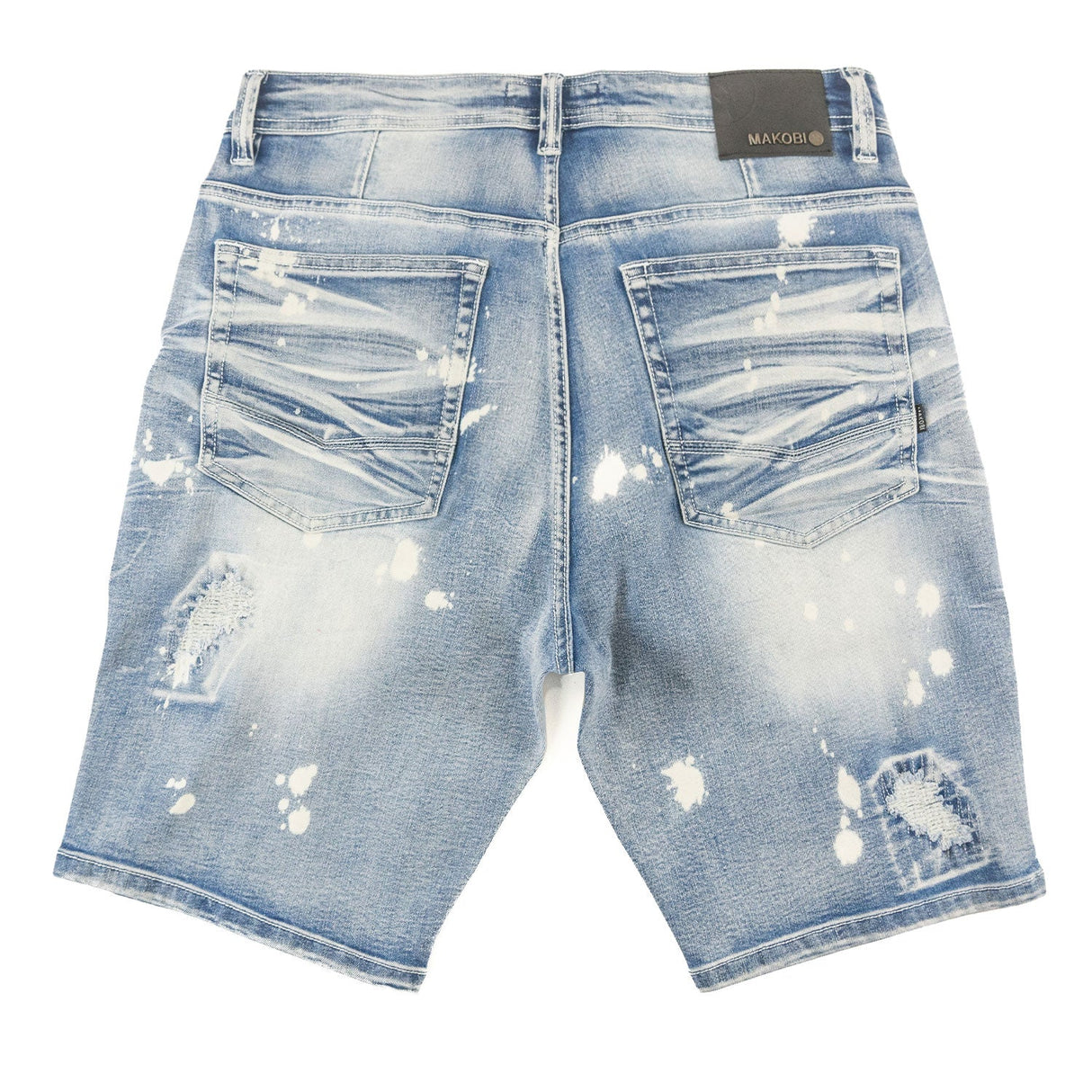 Makobi M607 Amato Denim Shorts - Light Wash