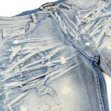 Makobi M607 Amato Denim Shorts - Light Wash