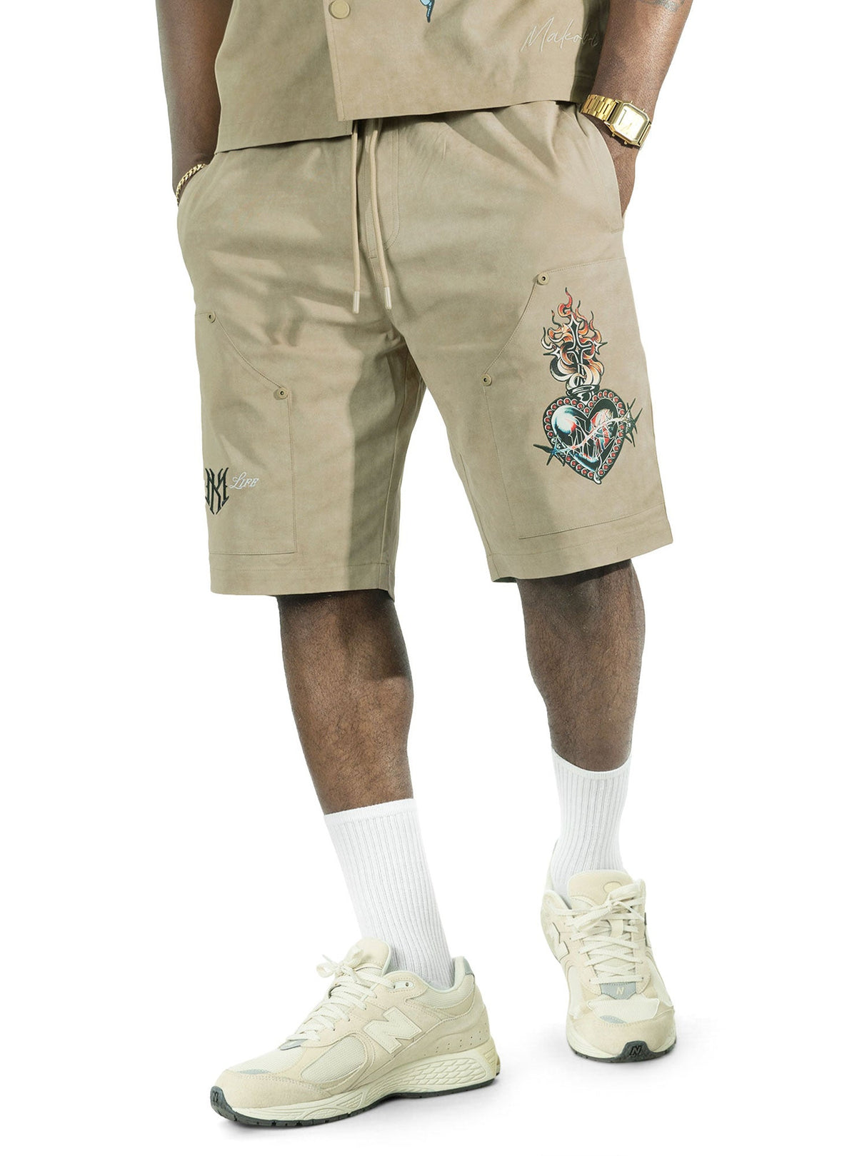Makobi Set | M414 Vivere Twill Short Set - Khaki