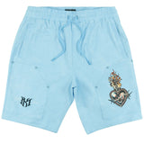 Makobi Set | M414 Vivere Twill Short Set - Blue