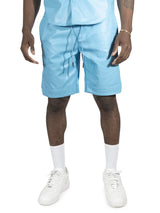 Makobi M629 Bellucci Vegan Leather Shorts - Blue