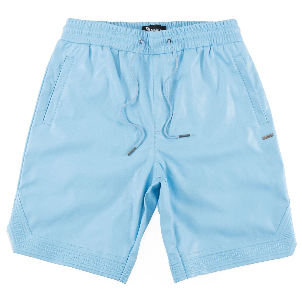 Makobi M629 Bellucci Vegan Leather Shorts - Blue