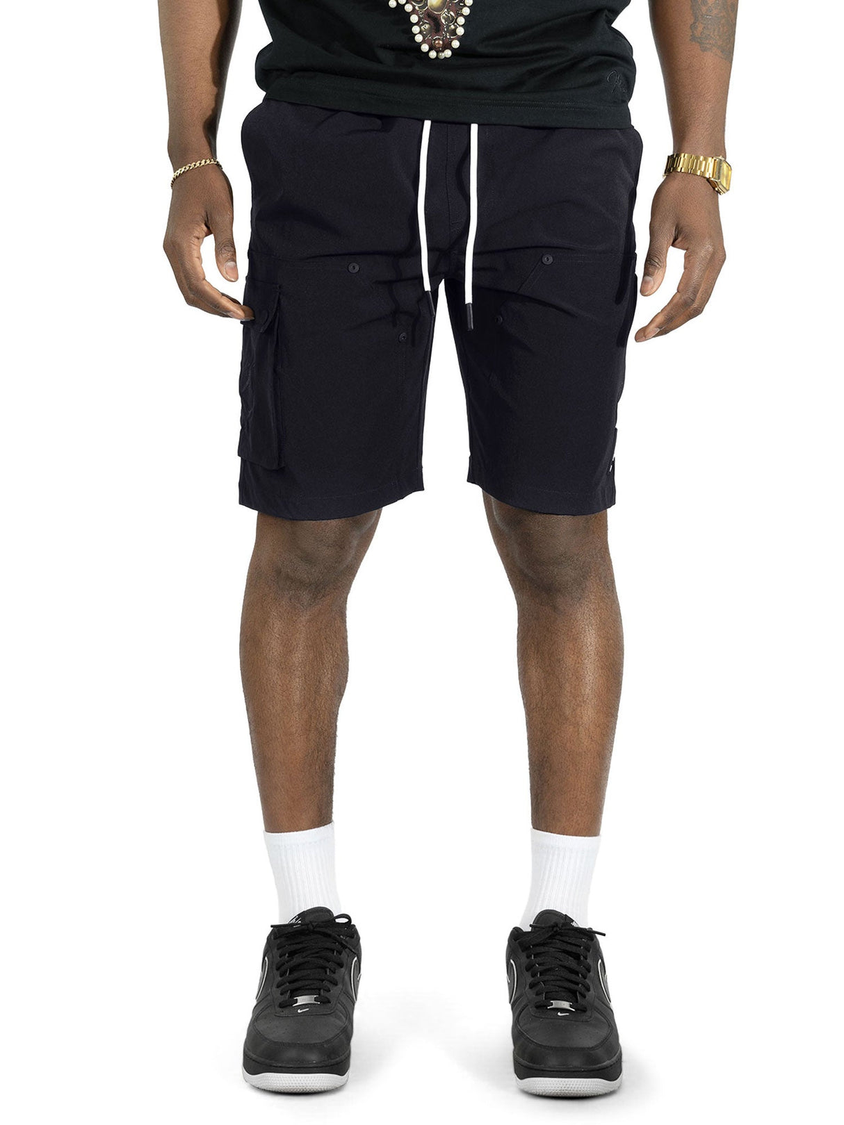 Makobi Nylon Shorts| M634 Adorni Shorts - Black