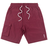 Makobi Nylon Shorts| M634 Adorni Shorts - Burgundy