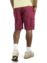 Makobi Nylon Shorts| M634 Adorni Shorts - Burgundy