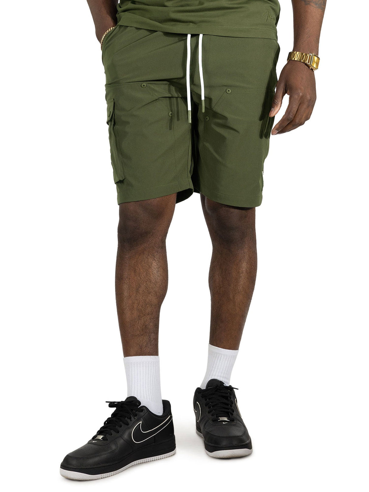 Makobi Nylon Shorts| M634 Adorni Shorts - Olive