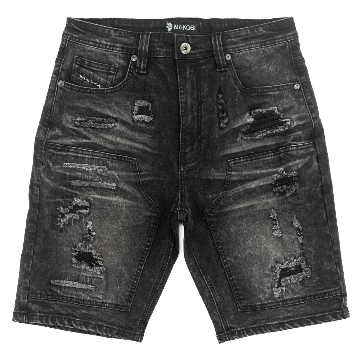 Makobi Denim Shorts | M904 Prego Jorts - Black Wash