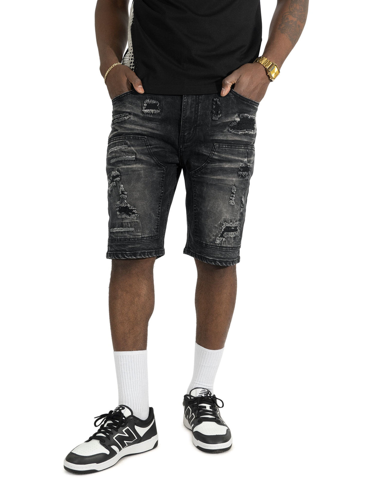 Makobi Denim Shorts | M904 Prego Jorts - Black Wash