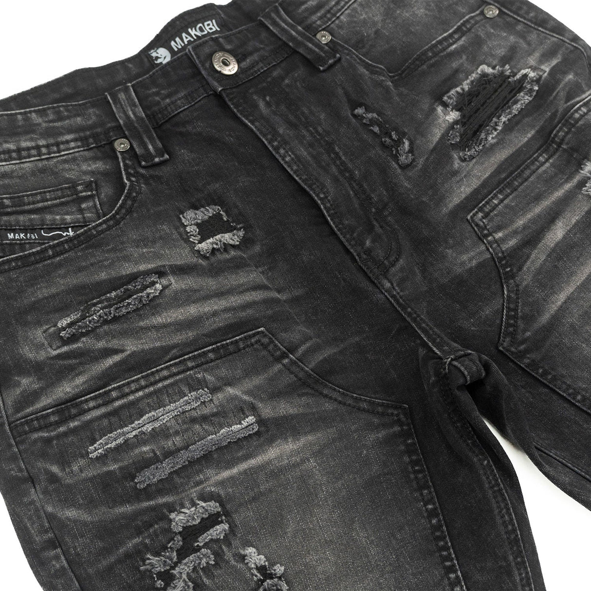 Makobi Denim Shorts | M904 Prego Jorts - Black Wash