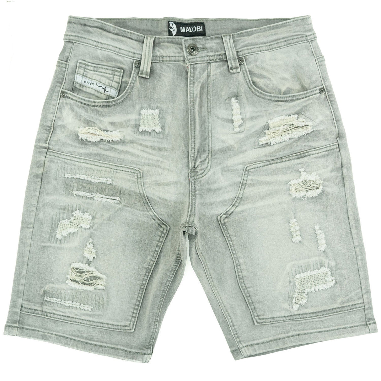 Makobi Denim Shorts | M904 Prego Jorts - Gray