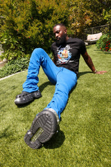 FROST DESIGN F6220 Malik Stacked Sweatpants - Royal