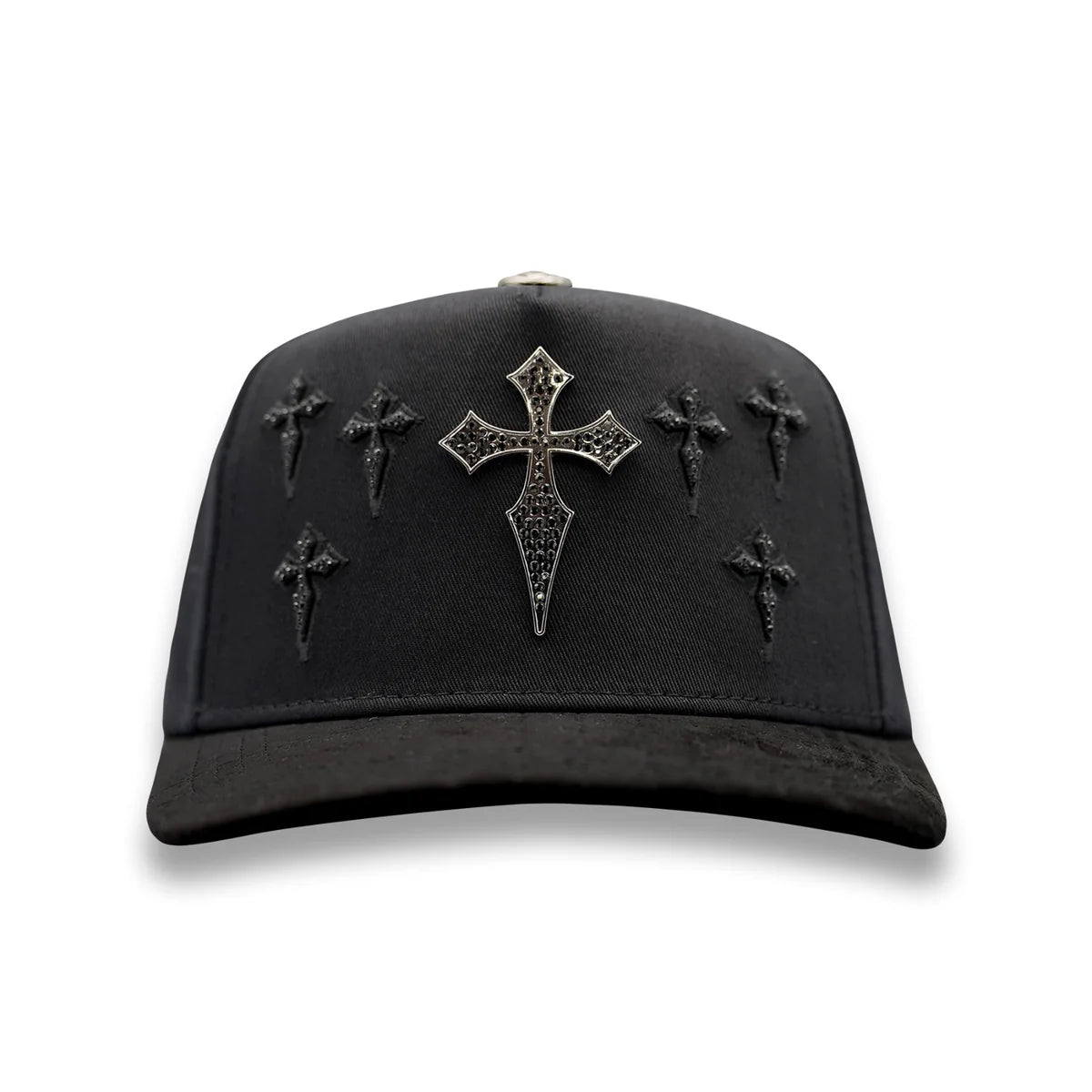 Big Boss Cruz Cross Rhinestone Crystal Black