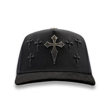 Big Boss Cruz Cross Rhinestone Crystal Black