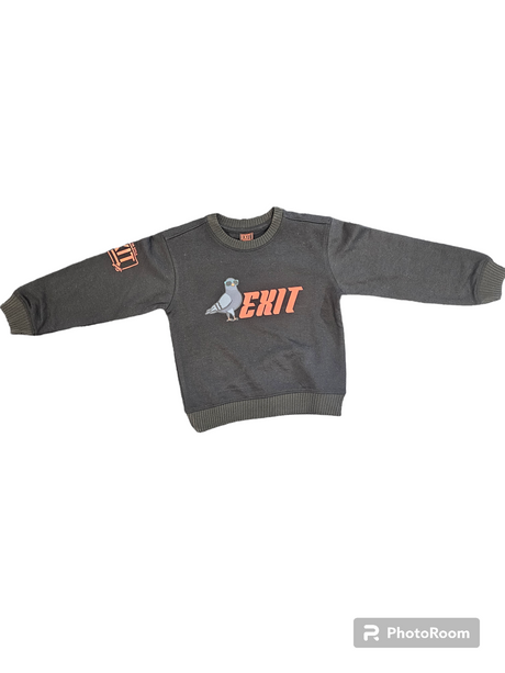 Exit - Kids Sweatshirt - Black