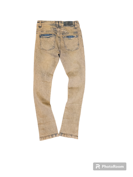Elite- Jeans - Stacked - Dirty Brown
