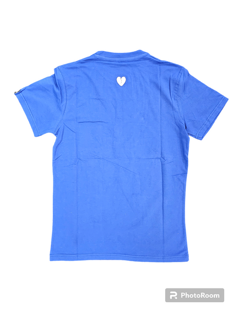 Focus Heartless Applique Shirt Royal Blue