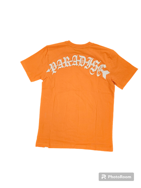 Rebel Minds Paradise Embroidered T-Shirt - Burnt Orange
