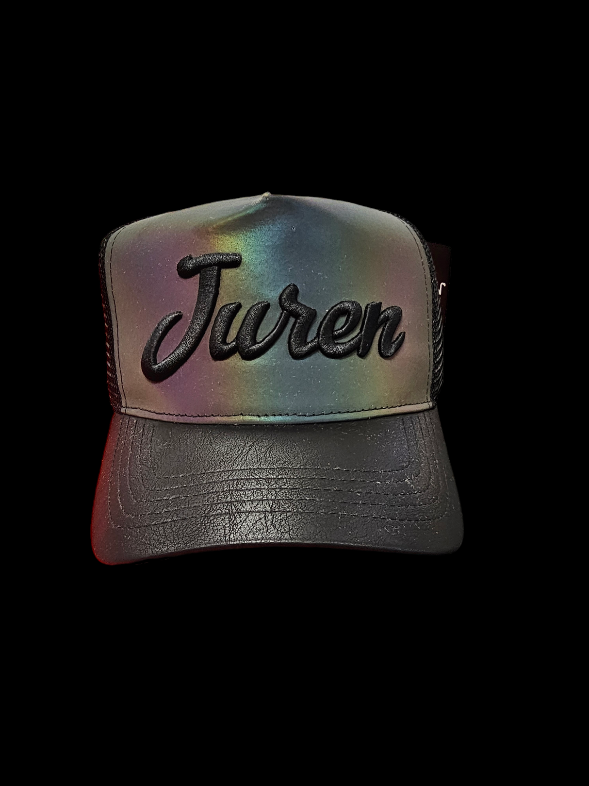 JUREN GOAT HOLOGRAPHIC TRUCKER CAP HAT