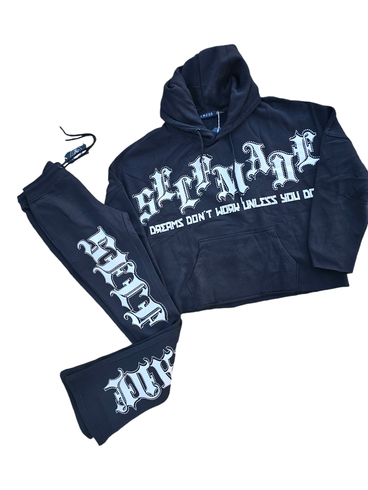 FOCUS SELF MADE CROPPED STACKED JOGGER SET MULTI COLORS