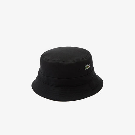 Lacoste UNISEX ORGANIC COTTON BUCKET HAT BLACK