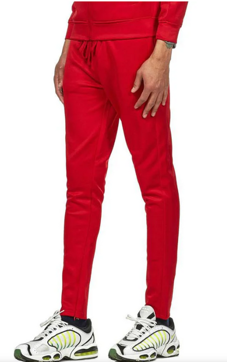 Rebel Mind Red Stacked Track Pants 