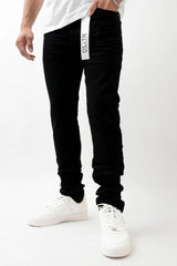 Disaster Skinny Ultra Stretch Jeans 3D Topper Black